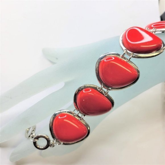 Red Toggle Bracelet - Picture 4 of 11